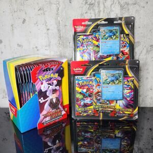 Pokémon TCG Destined Rivals Lot x25 Sleeved Boosters x2 Mega Evolution Blisters
